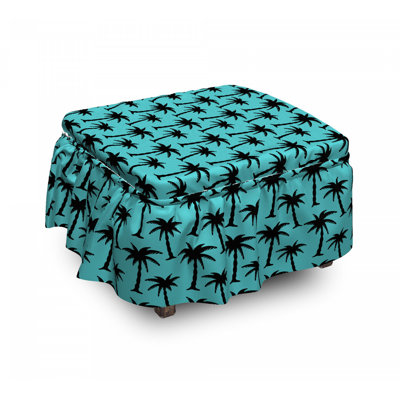 Box Cushion Ottoman Slipcover