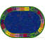 Tapis ovale Alpha Dots Circle Time de KidCarpet.com, 229 x 366 cm-677579942