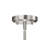 1-light Brushed Nickel Mini Pendant With Square Shaped White Glass Shade