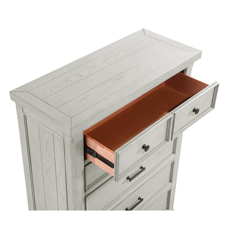 Grateron 42"W 5-Drawer Chest · Weathered Gray