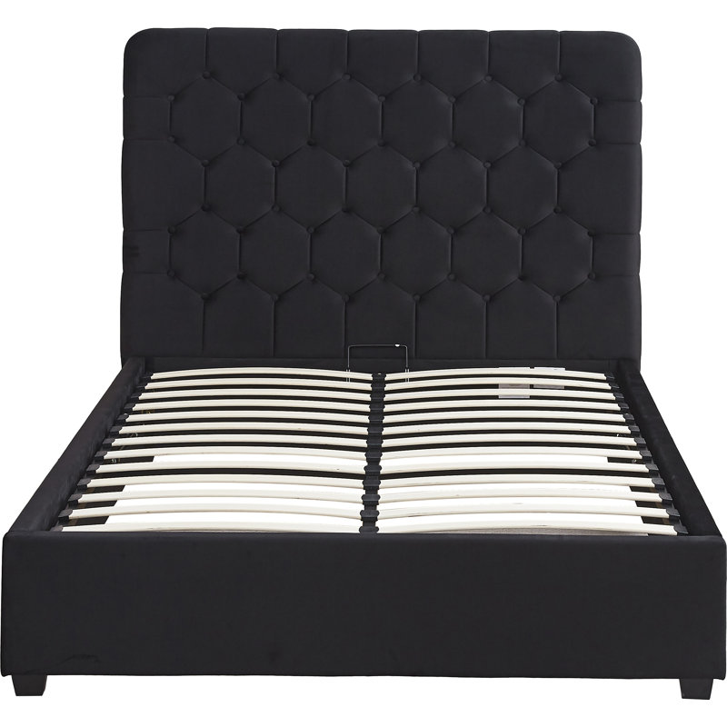 Madison Ottoman Bedframe, Kingsize (5'), Black