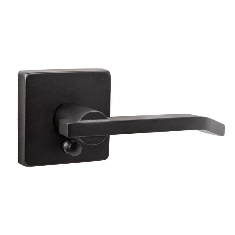 Levier de porte d'intimité Intersect, Noir mat
