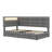 Upholstered Daybed With Storage Drawers And Charging Station, Day Bed Frame With LED Lights And Storage Headboard-1792020290