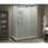 Enceinte de douche rectangulaire sans cadre Coraline XL l 68 po - l 72 po x P 32 po x H 80 po