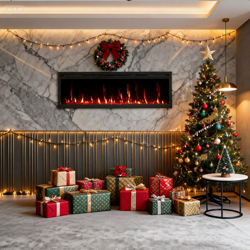 60" Electric Fireplace Inserts, with Remote Control & Touch Screen, 60"
