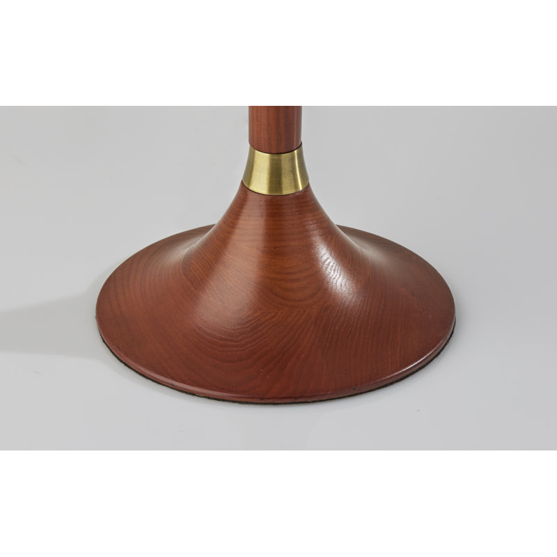 Lampe de table 26 po Remmy, Noyer/laiton antique