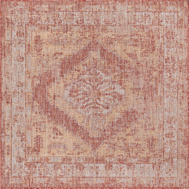 Susan Oriental Indoor / Outdoor Rug, Square 5'3"