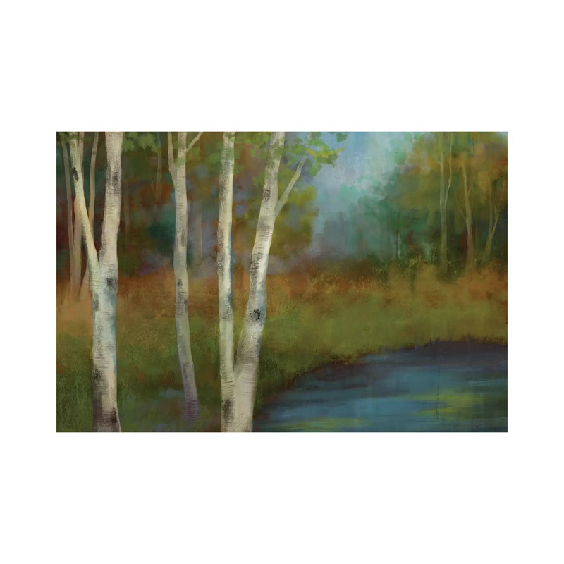 Beside The Still Waters by Nan - Painting on Canvas, Wrapped Canvas, 30.48 cm H x 45.72 cm W
