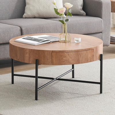 Solid Wood Coffee Table with Storage