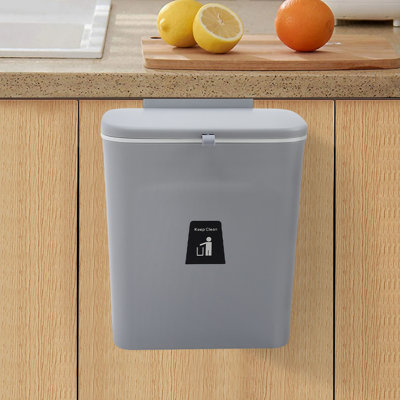 Arella Plastic Step On Kitchen Trash Can - 1.9L