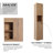  Avonmere 59"H Wall-Mounted Bathroom Cabinet