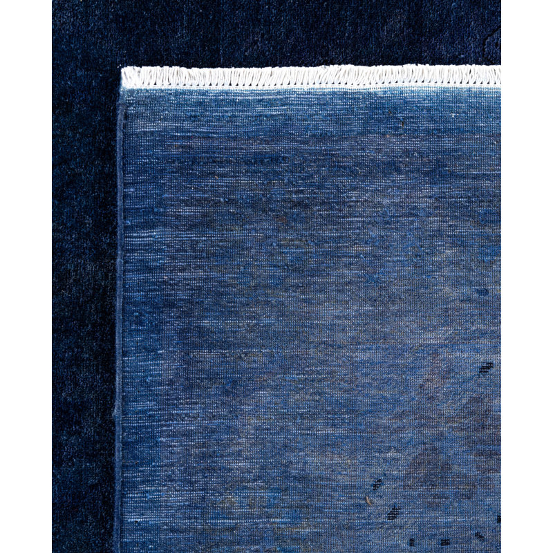 Overdyed One-of-a-Kind 7' 10" X 8' 1" Hand Knotted Area Rug