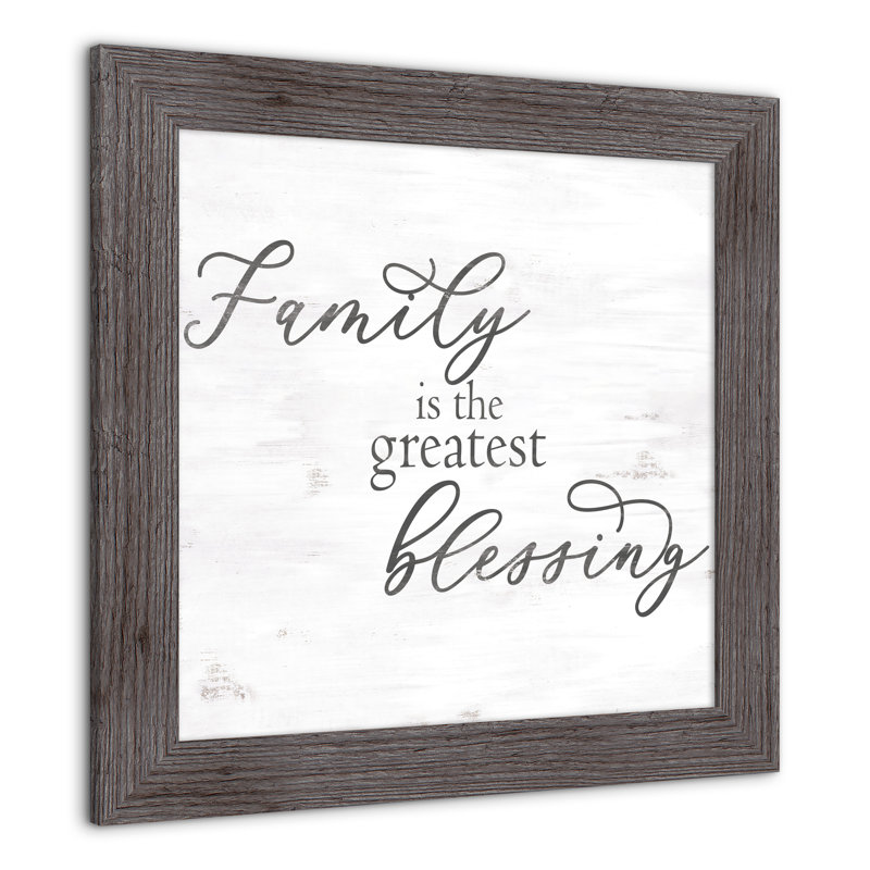 " Family Blessing ", 16" H x 16" W x 0.75" D
