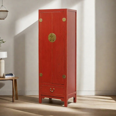 Chinese style retro simple bedroom wardrobe by Parttlion