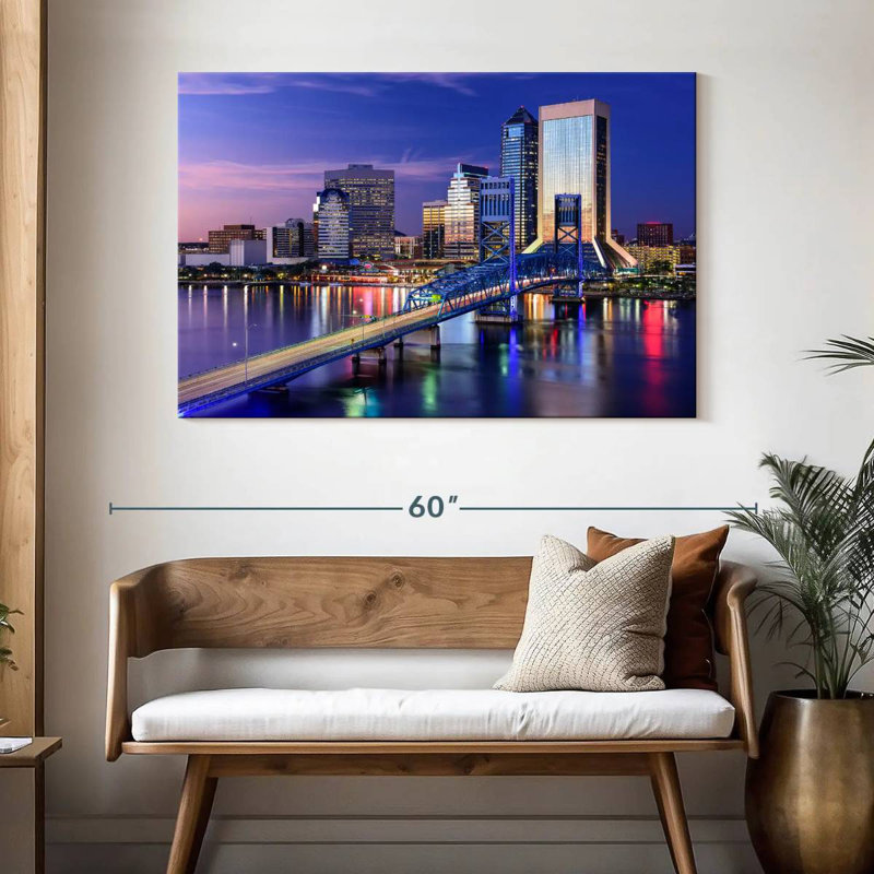 Paysage urbain Sirci Jacksonville, H 32 po x l 48 po