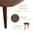 Rozella Expandable 79" Solid Wood Dining Table