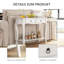 100 cm Farmhouse Console Table with 2 Drawers Traditional Hall Table with Lower Shelf