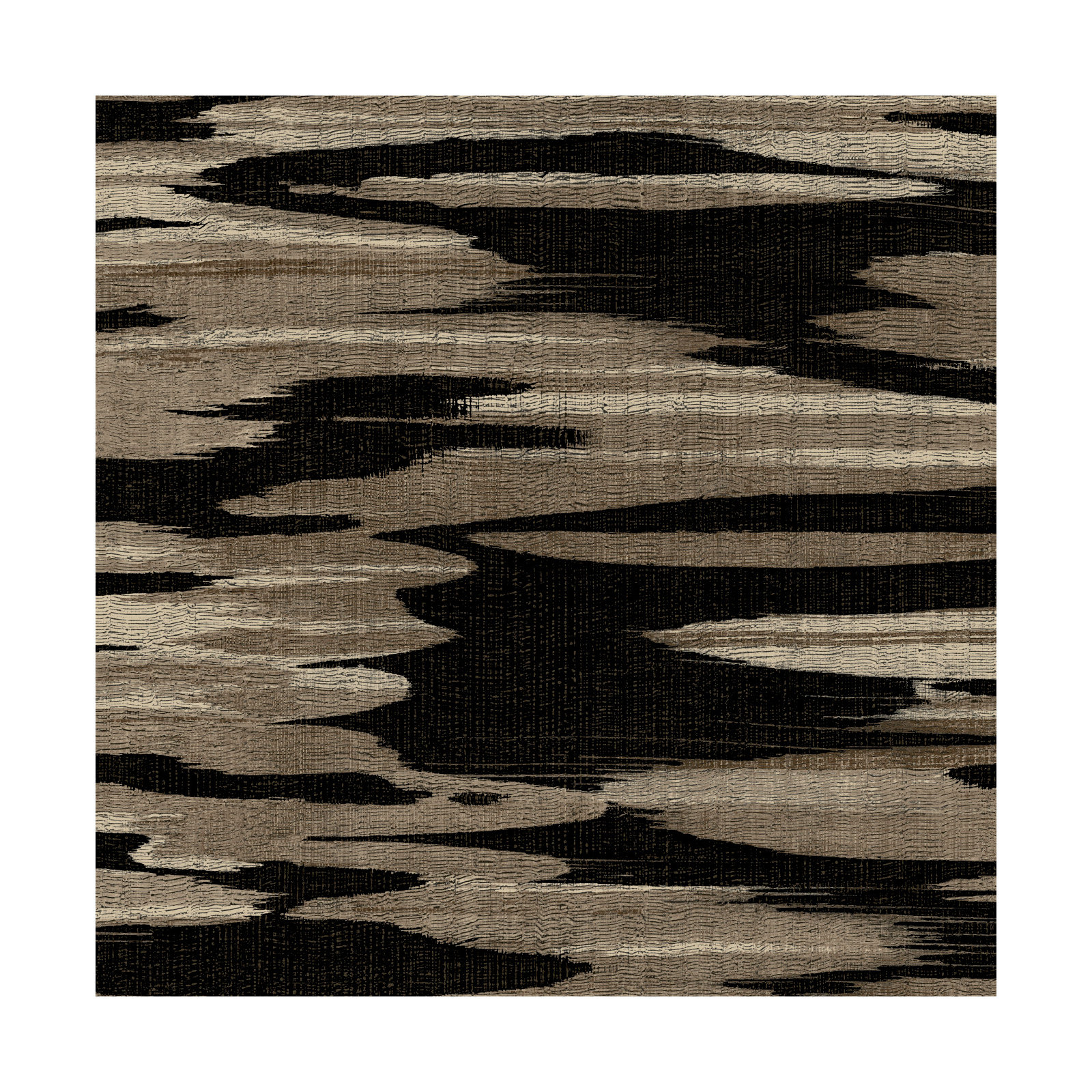 Surrey Striped Wallpaper, Black