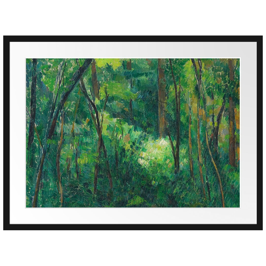 Gerahmter Kunstdruck Inner Life of a Forest von Paul Cezanne