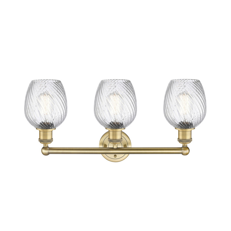 Éclairage pour meuble-lavabo 3 lumières 23 pouces Orianne, Laiton brossé