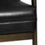 Chaise style Mid-Century à la mode, noir mat, fabrication en bois d'hévéa stable pour un espace de vie moderne et robuste-1533266047