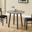 Ensemble de table de salle à manger à abattants contemporain de 3 pièces, conception peu encombrante avec chaises rembourrées, idéal pour les petites cuisines et la vie moderne.-656557959-656557953
