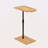 Couch Tray Table Bamboo Height Adjustable Side Table For Sofa C-Shaped Oval End Tables With Slots For Bed & Chairs In Living Room & Bedroom