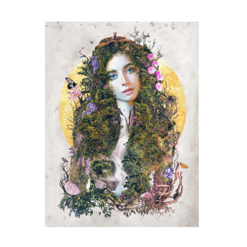 «Barrett Biggers Mother Gaia», art sur toile, H 14 po x l 19 po
