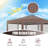 10 FT x 10 FT Pop-Up Canopy Tent with Mesh Netting, Carry Bag, 8 Stakes & 4 Ropes Brown-123383266