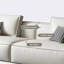 Canapé modulaire en cuir crème blanc cassé-2032706745-2032706726