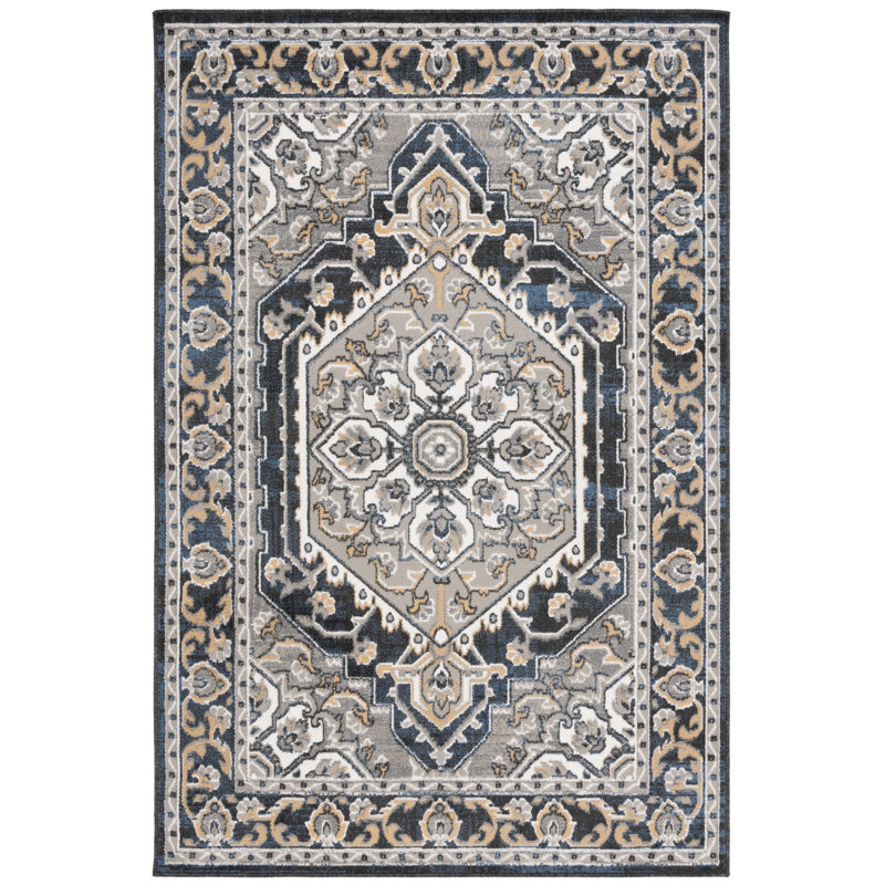 Keresa Performance Oriental Rug, Rectangle 4'5" x 6'5"