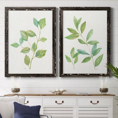 Printemps verts I - ensemble de 2 reproductions d'art