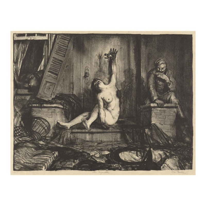 «The Cigarette» par George Bellows - Impression giclée, H 16 po x l 20 po