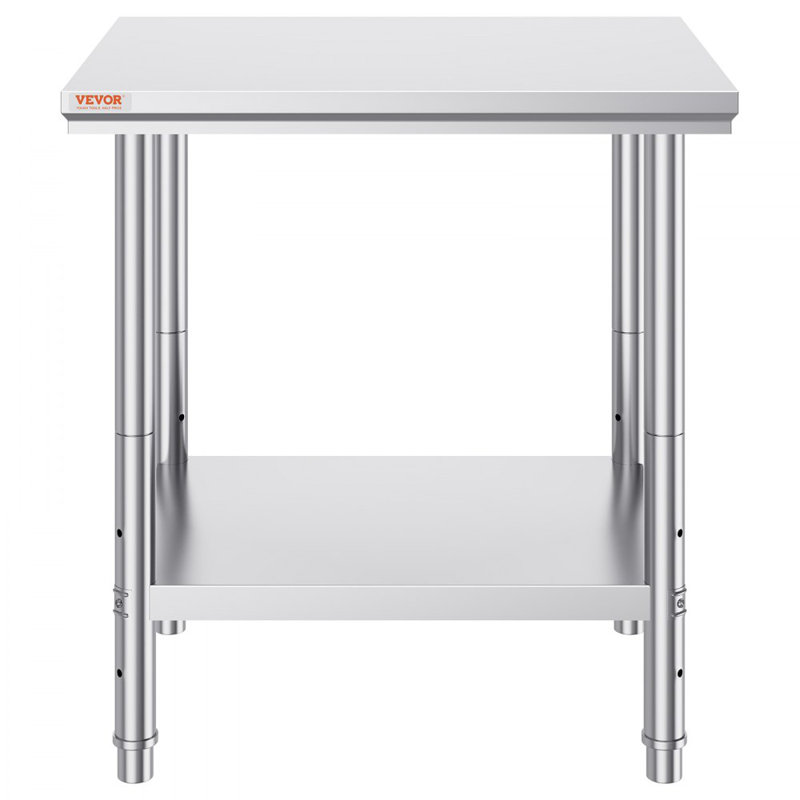 Commercial Worktable & Workstation 24 x 30 x 32 Inch Stainless Steel Work