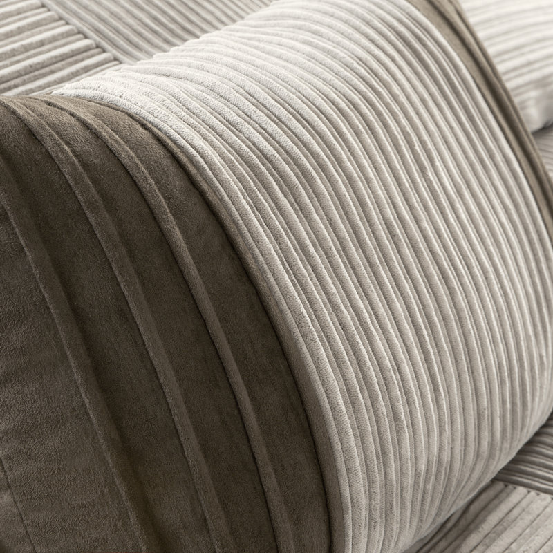 California King Brown Reversible Micro Corduroy Comforter Set
