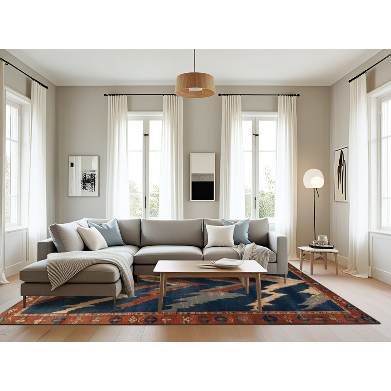 Tapis persan gris lavable à la machine, Rectangulaire 8 pi x 10 pi