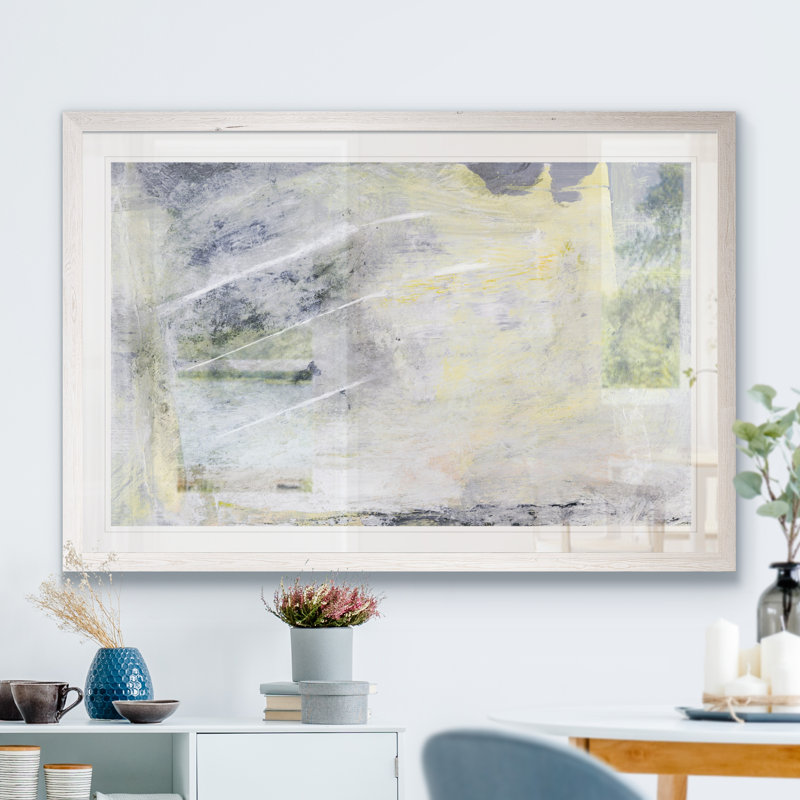 « hushed ii » par paul cezanne-cadre photo, reproduction d’art, H 16 po x l 22 po x p 2 po, Impression encadrée, blanc