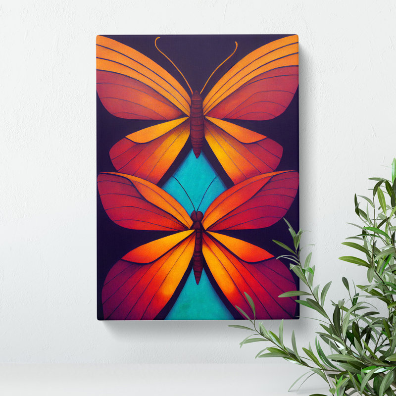 Miraculous Butterflies - Wrapped Canvas, 60cm H x 40cm W x 3cm D