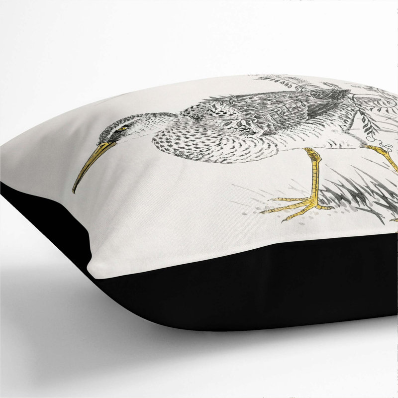 Square Cushion, Black, 55cm H x 55cm W x 20cm D