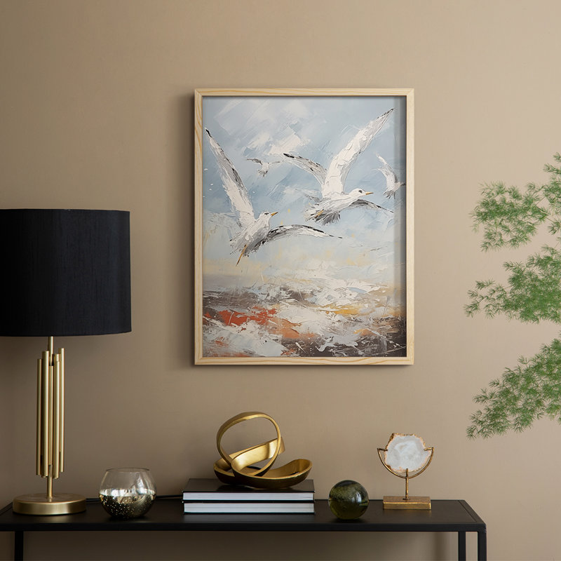 NAUTICAL Series CDL III, reproduction encadrée - bois massif, H 15 po x l 12 po, Naturel