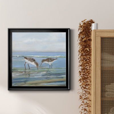 Seabird Beach II - peinture sur toile encadrée