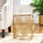 ROUND WIRE TABLE WITH MARBLE TOP