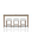 Console 4 pièces avec tabourets Absalom, sable