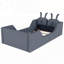Lit plateforme tapissier avec coussin en lapin, lit tapissier pour enfants avec rails latéraux amovibles-237238805