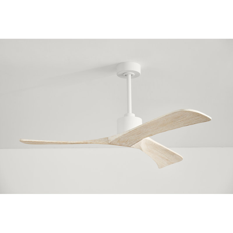 Forester Smart Ceiling Fan, 52", White with Rustic White Blades