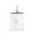24In White Laundry Utility Cabinet - Stainless Steel Sink & Drain Firm Simple Assembly Tub Basin Robust Easy Clean Opportunity
