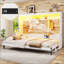 Grand lit escamotable avec bureau intégré, charge USB, lumières DEL pour des solutions modernes peu encombrantes-1380518999-1380518998