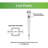 5 in. W x 5 in. D x 84 in. H Classic Picket Line Post