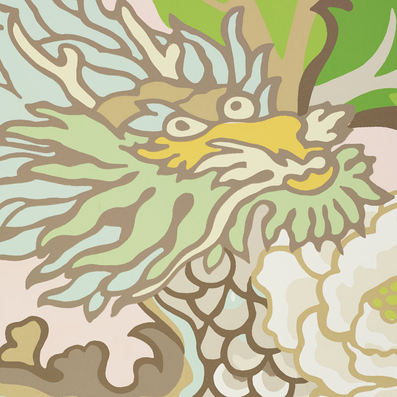 Papier peint dragon de Mai, Rougir