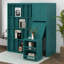 Lit escamotable simple, lits escamotables muraux rotatifs avec bibliothèque, armoire supérieure, bureau extensible-1665882137